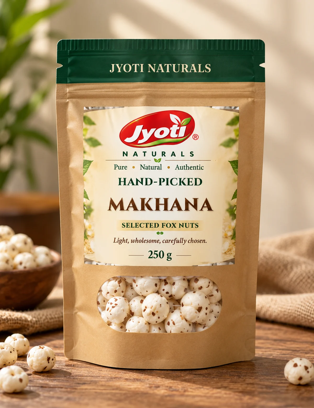 Jyoti hand-picked makhana 250 g pack